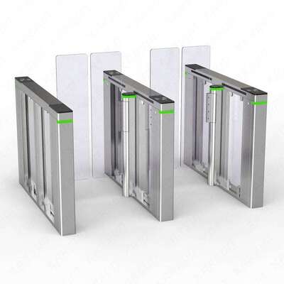 Buy Subway Building Entrance Automatic High Speed Gate Machine Swing Barrier Gate RFID QR CODE Access Control Turnstile Factory online manufacture
