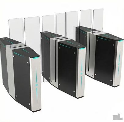 Buy Electrical Fingerprinter Controlled Automatic Sliding Barrier Gate Turnstile Full Height online manufacture