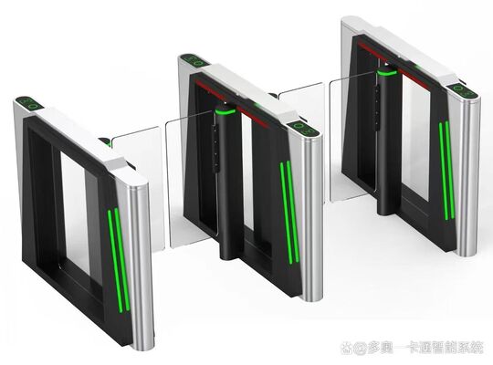 Buy RFID Card Security Access Control System Automatic Speed Gate Turnstile Swing Barrier Silver Color online manufacture