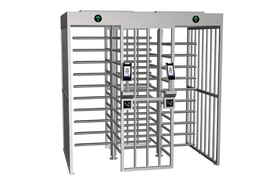 Buy SUS 304 Full Height Turnstiles Double Lane Gate for Construction Site online manufacture