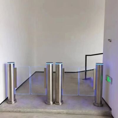 Buy Half Height Supermarket Entrance Gate Access Control Turnstile With Face Recognition online manufacture