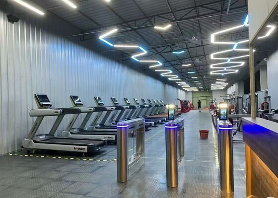 Buy Automatic Swing Gate Turnstile for Gym Access With QR Facial Recognition online manufacture