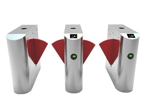 Anti Pinch Pedestrian 650mm Automatic Flap Barrier Gate