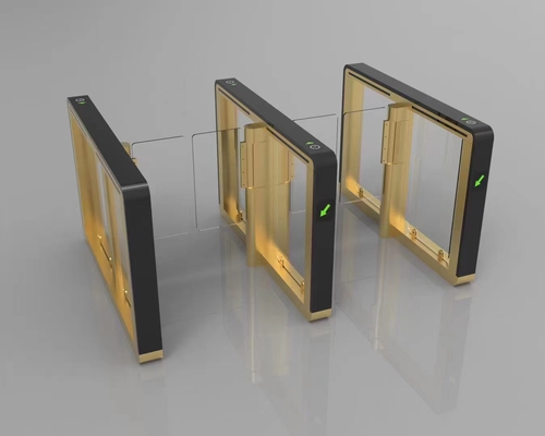 Biometric RFID Card Access SUS316  Optical Swing Turnstile