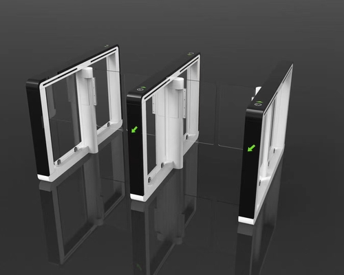Biometric RFID Card Access SUS316  Optical Swing Turnstile