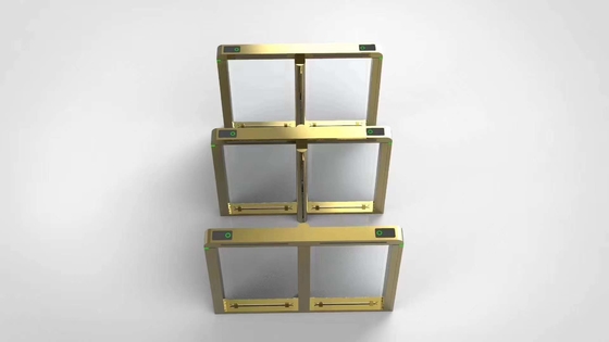 Gold DC Motor 900mm Speed Gate Turnstile For Banks