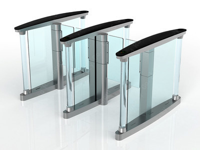 Automatic Glass Door 550mm 50 People/Min Speed Gate Turnstile