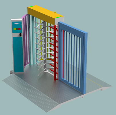 Single Lane SUS316 40W Pedestrian Security Gate