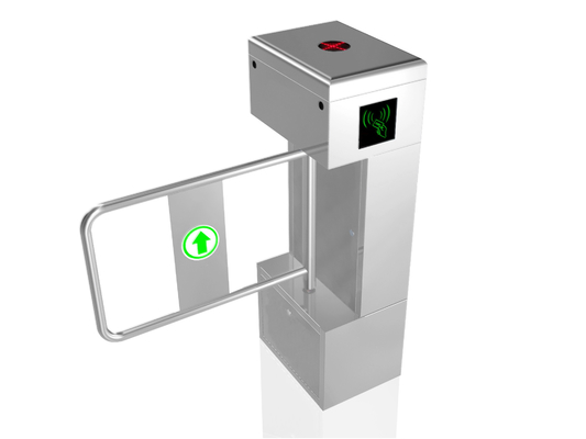 Stainless Steel Biometric 800mm 30W Swing Barrier Turnstile