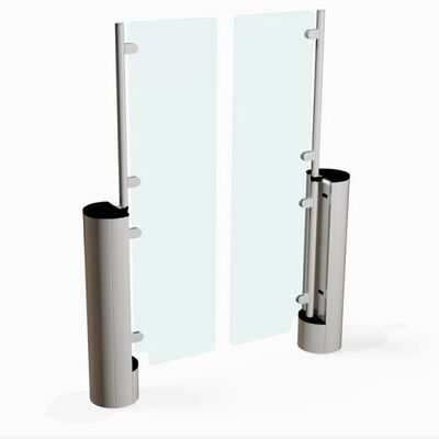 Buy Full Height Swing Barrier Gate High Security For Airport School Gym online manufacture