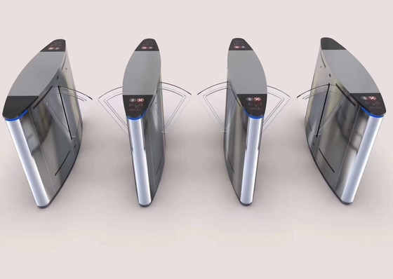 Disabled Pedestrians Direct Drive 316SS Flap Barrier Turnstile