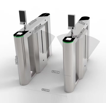 Slim Body Soft Wing 600mm RS485 Retractable Flap Barrier