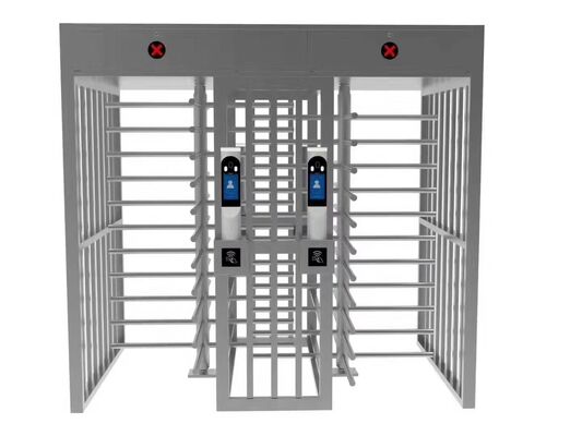 Buy 304 Stainless Steel Safety Full Height Turnstiles with Face Recognition Terminal online manufacture