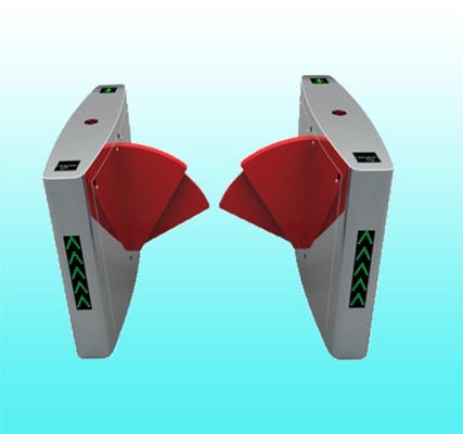 SS304 Mifare Card Wheelchair Lane retractable flap barrier