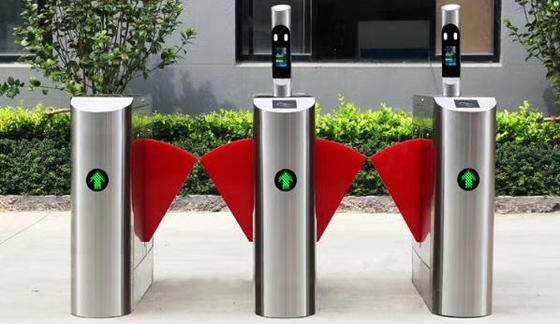 650mm Lane Flap Barrier Turnstile For Subway Station