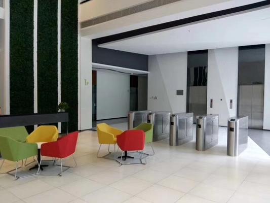 Biometric Access Control SUS304 Flap Barrier Turnstile