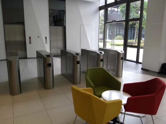 Biometric Access Control SUS304 Flap Barrier Turnstile