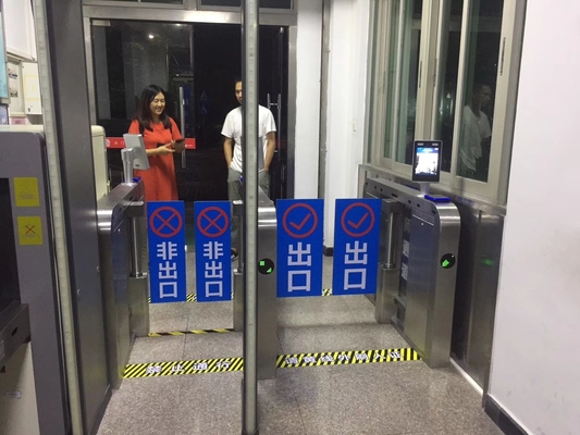 Bidirectional SUS304 Waist Height Speed Gate Turnstile