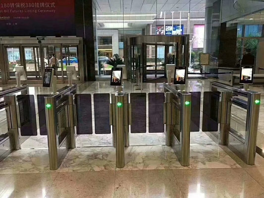 Bidirectional SUS304 Waist Height Speed Gate Turnstile