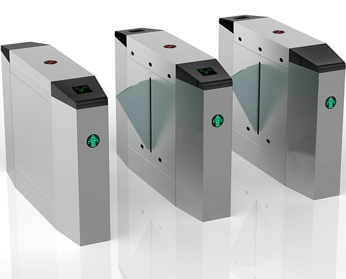 316SS Swing Barrier Turnstile Gate Wing Direct Drive Optical Flap Barrier Gate
