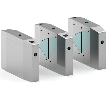 316SS Swing Barrier Turnstile Gate Wing Direct Drive Optical Flap Barrier Gate