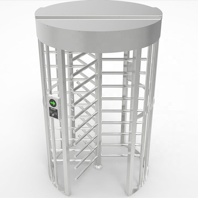 Single Lane Full Height Turnstile Gate Fingerprint Card Access Control