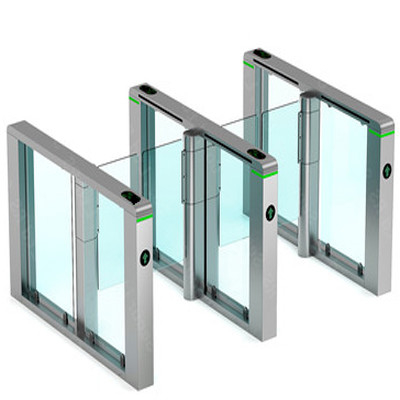 MF Card Access Security Turnstile Gate SUS304 Slim Swing Barrier Turnstile
