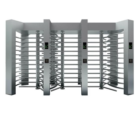3 Lane Finger Print Pedestrian Turnstile Gate Barrier System Attendance Access