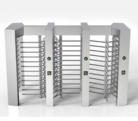 3 Lane Finger Print Pedestrian Turnstile Gate Barrier System Attendance Access