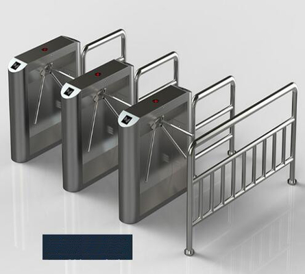 Mechanism Tripod Pedestrian Turnstile Gate With Hydraulic Rod Access Control Board