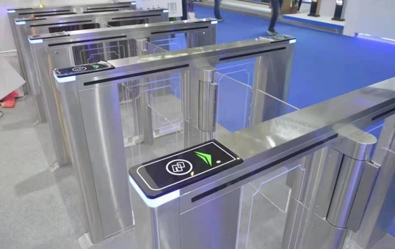 SUS 304 RFID Access Fastlane Speed Gate Turnstile With Servo Motor