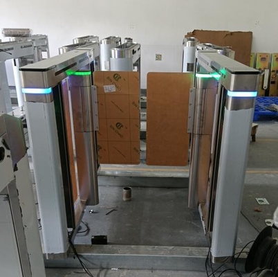 Fastlane Tempered Glass Pedestrian Turnstile Gate Sever Motor Control