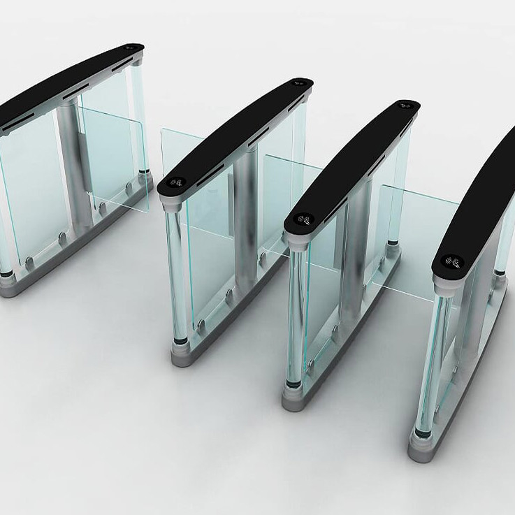Automatic Glass Door 550mm 50 People/Min Speed Gate Turnstile