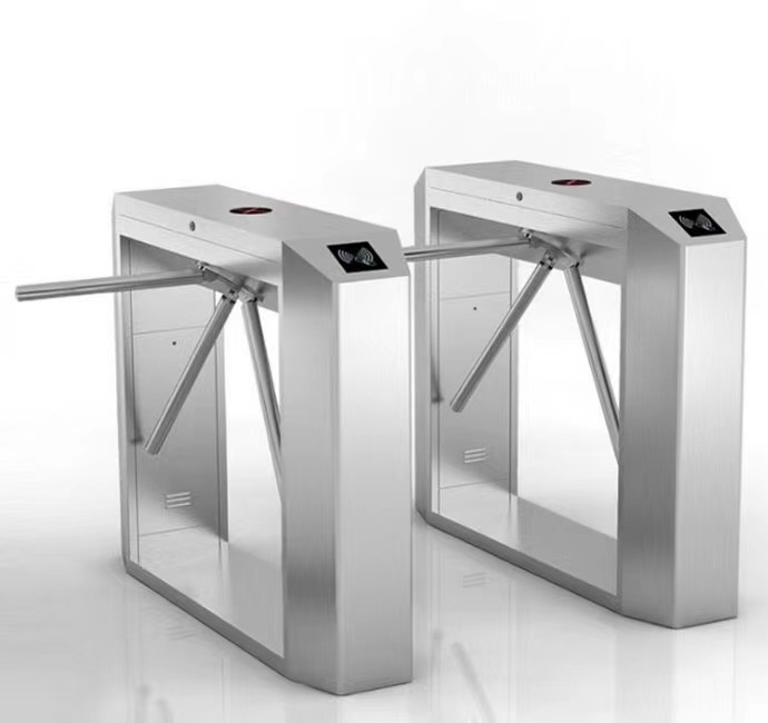 Automatic SUS304 Bidirectional Card Reader Turnstile Tripod