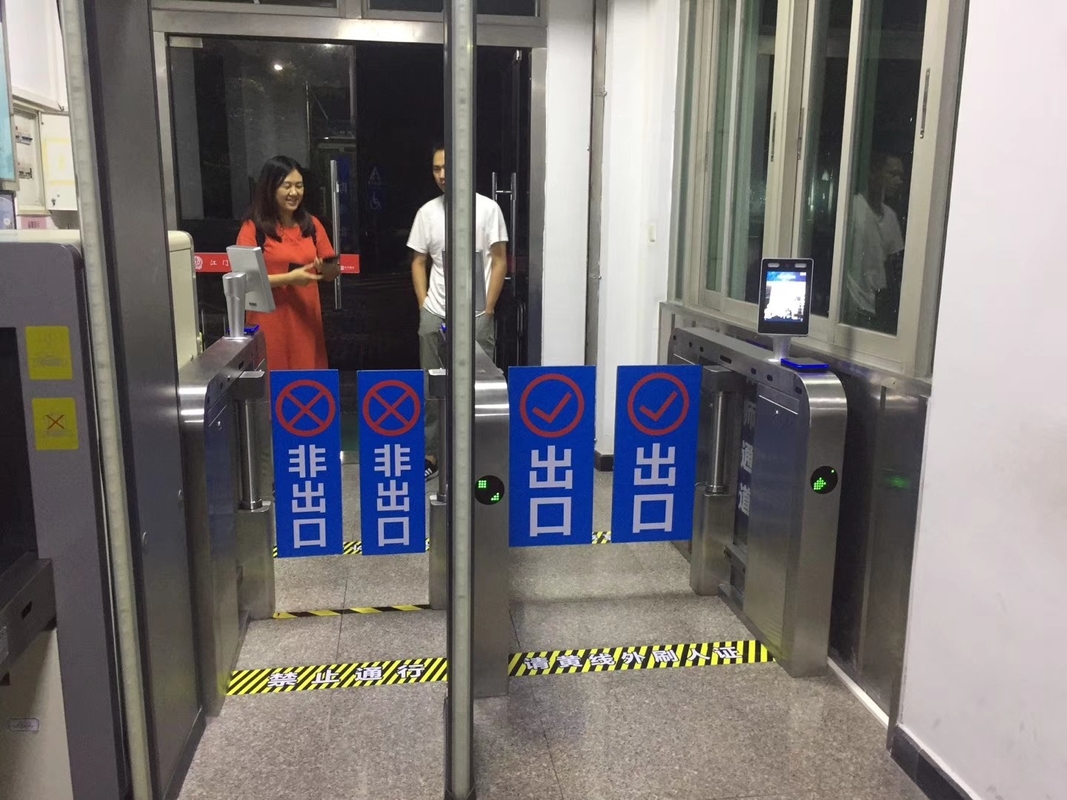 Bidirectional SUS304 Waist Height Speed Gate Turnstile