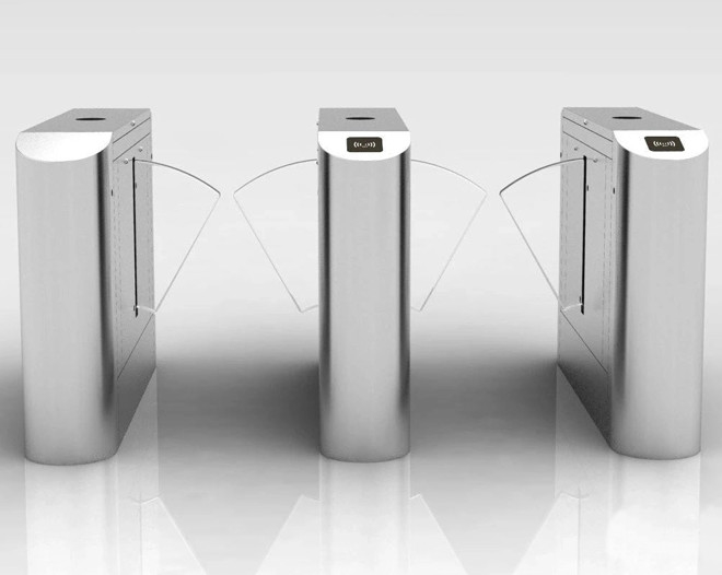 650mm Passage Width Flap Barrier Turnstile 45PPM For Subway