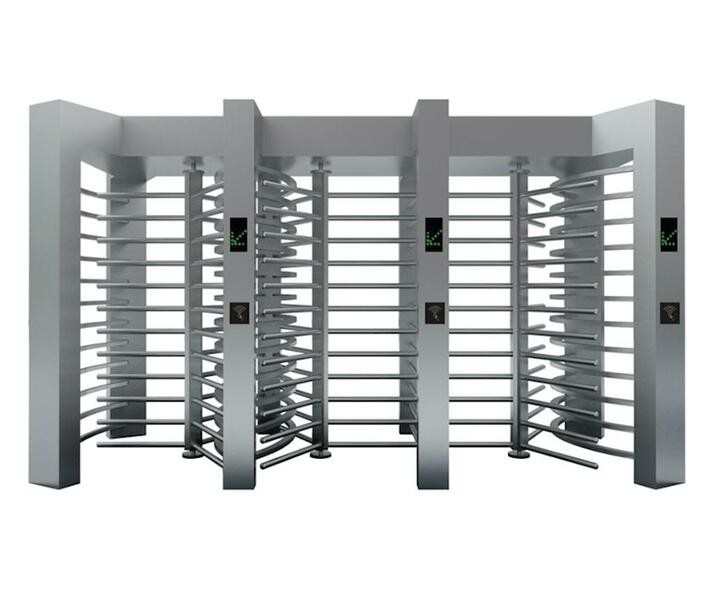 3 Lane Finger Print Pedestrian Turnstile Gate Barrier System Attendance Access