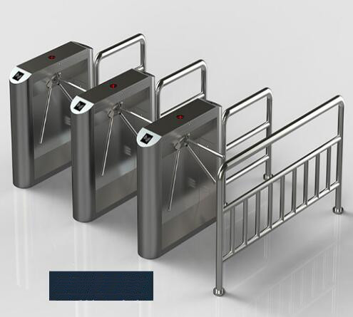 Mechanism Tripod Pedestrian Turnstile Gate With Hydraulic Rod Access Control Board