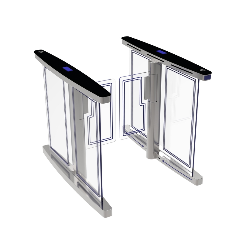 Airport Speedlane Optical Swing Turnstile Speed Gate 316 Stainless Steel