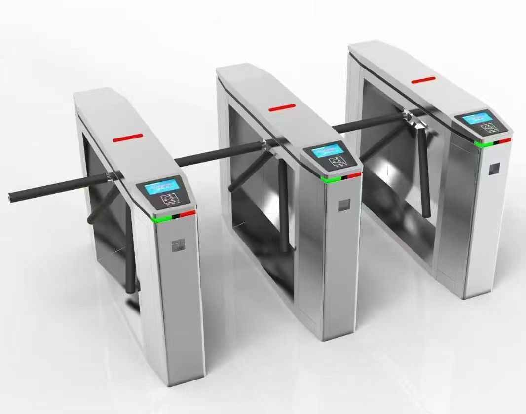 Three Way Gate Stainless Steel Three Arm Turnstile Gate for Public Transportation ...