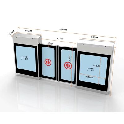 Good price High-Speed Railway Stations Stainless Steel Automatic Sliding Door with Advertisement Screens online