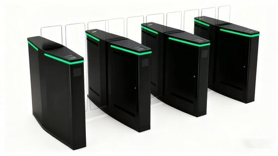 Good price Half Height Glass Sliding Speed Gates Turnstile with Card Reader Access Control for Airport online