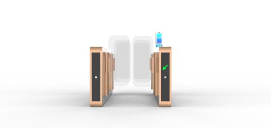 Good price Airport  Full Height  AB Swing Turnstile Gate Security Entrance With Gloden Color online