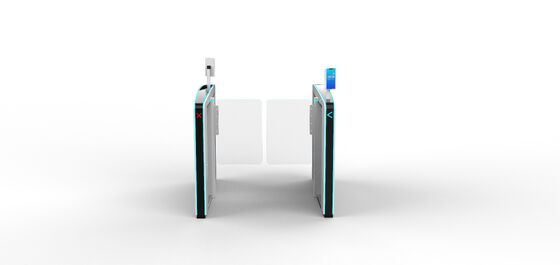Good price Blue Light Slim Single Turnstile Brushless Motor Speed Gates White Color for Subway online