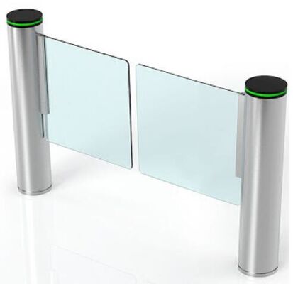 Good price Cylinder Glass wing 650mm 24V Speed Gate Turnstile online