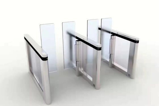 Good price Servo Motor SS304 Glass Turnstile Gate With Card Reader online