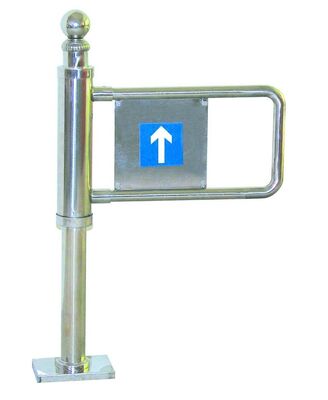Good price Hand Push 12V Relay SUS316 Swing Barrier Turnstile online