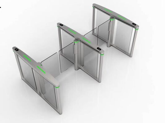 Good price Tempered Glass Wing SS304 Speed Gate Turnstile online