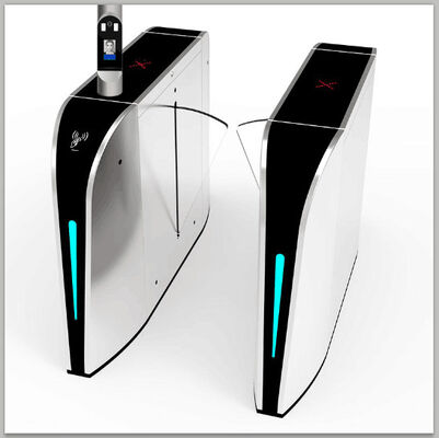 Good price 0.3 Seconds Automated Turnstiles Flap Barrier Gate For Airports Stations online