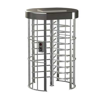 Single Lane Full Height Turnstile Gate Fingerprint Card Access Control